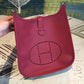HM Evelyne III PM Bag Burgundy For Women Silver Toned Hardware 11.8in/30cm
