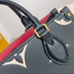 LV OnTheGo PM Tote Bag Monogram Empreinte Black/Beige For Women, Women’s Handbags, Shoulder And Crossbody Bags 9.8in/25cm LV M45659