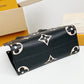 LV OnTheGo PM Tote Bag Monogram Empreinte Black/Beige For Women, Women’s Handbags, Shoulder And Crossbody Bags 9.8in/25cm LV M45659