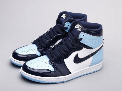 BL - AJ1 North Carolina Patent Leather