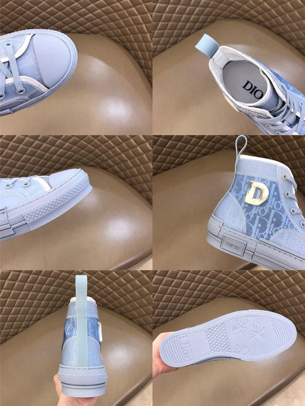 BL - DIR B23 BLUE HIGH-TOP SNEAKER