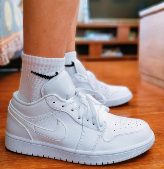 BL - AJ1 Pure white lychee pattern