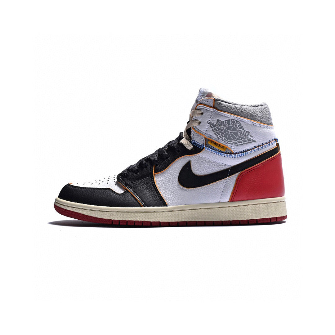 BL - Union x AJ1 High white and red stitching