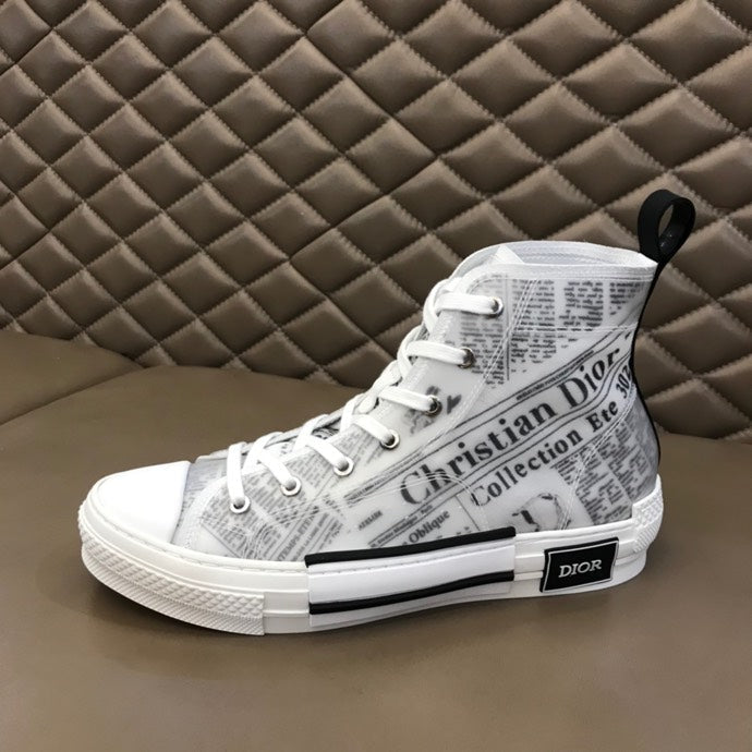 BL - DIR B23 Newspaper HIGH-TOP SNEAKER