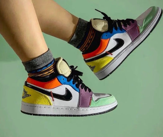 BL - AJ1 rainbow stitching