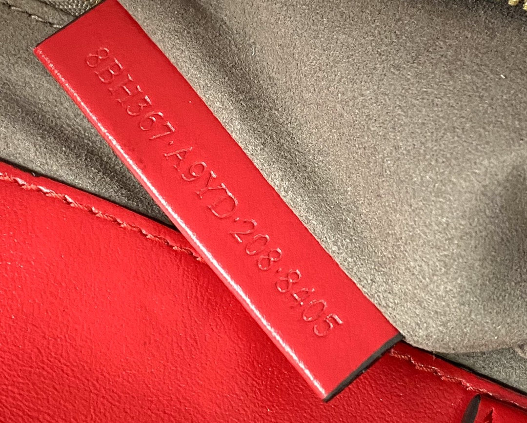 FI Medium FF Tote Shoulder Red Bag For Woman 38cm/15in