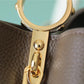 LV Capucines BB Taurillon Smokey Brown Green/ Creme/ Pink For Women,  Shoulder And Crossbody Bags 27cm/10.6in LV M59516