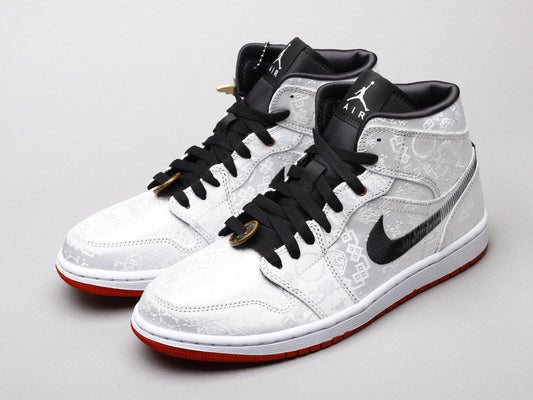 BL - AJ1 Edison Chen White Silk