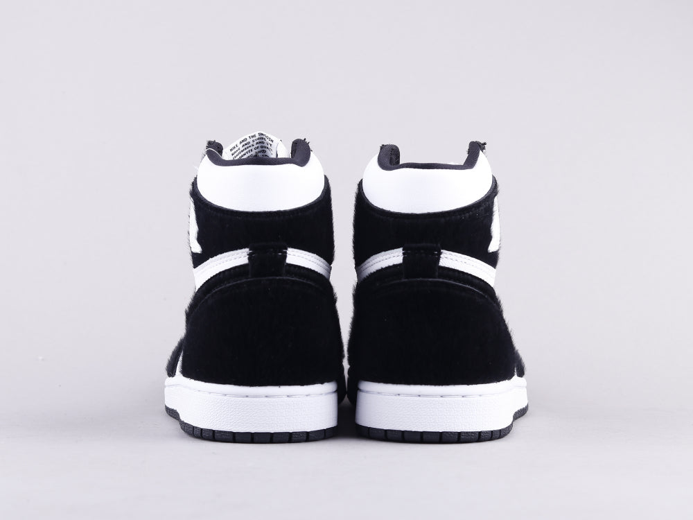 BL - AJ1 horsehair black and white