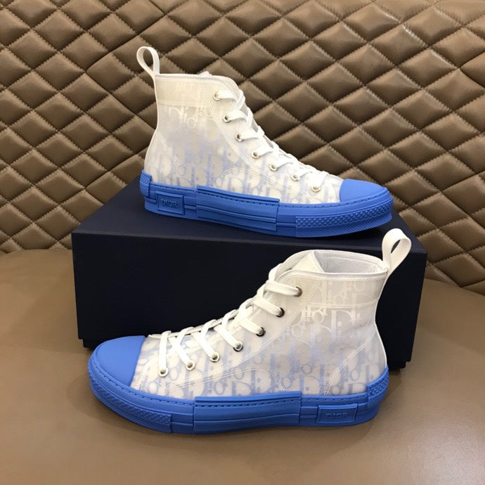 BL - DIR B23 Oblique Gradient Blue  HIGH-TOP SNEAKER