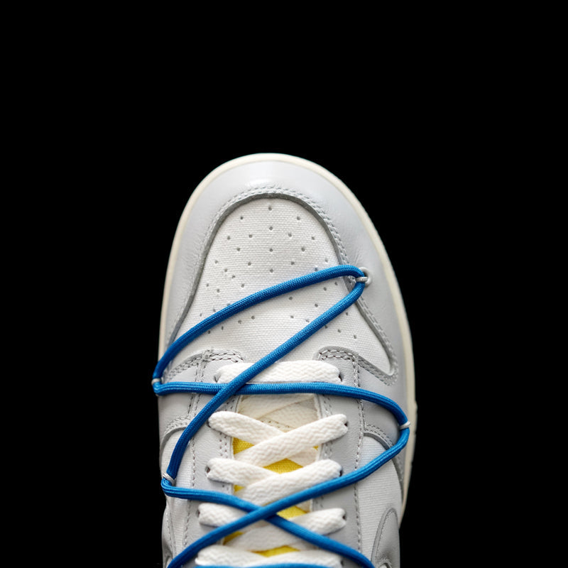 BL - OW x Dunk (NO.10) blue shoelace yellow buckle