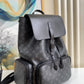 LV Trio Backpack Monogram Eclipse Canvas Black By Virgil Abloh For Men, Bags 44cm LV M45538