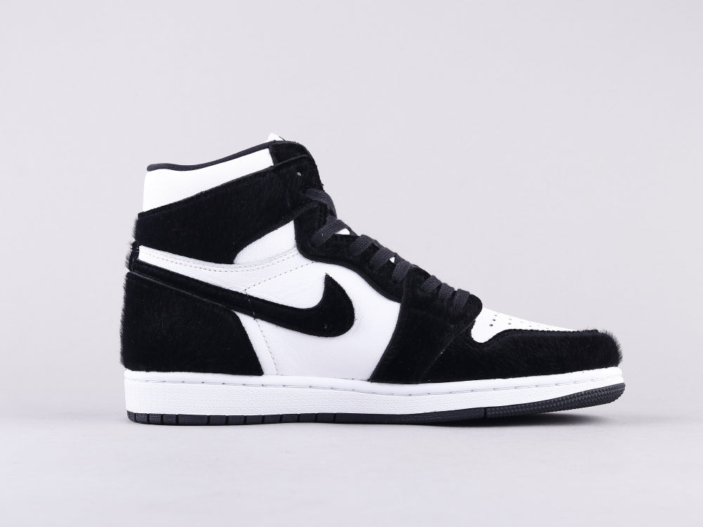 BL - AJ1 horsehair black and white