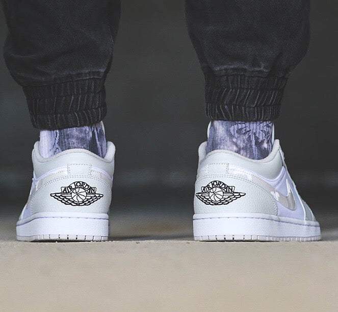 BL - AJ1 low grey and white caBLuflage