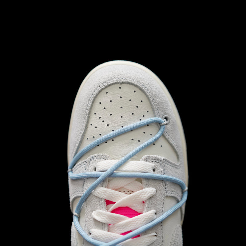 BL - OW x Dunk (NO.38) light blue shoelace pink buckle