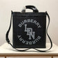 BB Logo Graphic Convertible Tote London Check Canvas Large For Men, Bags 15in/38cm
