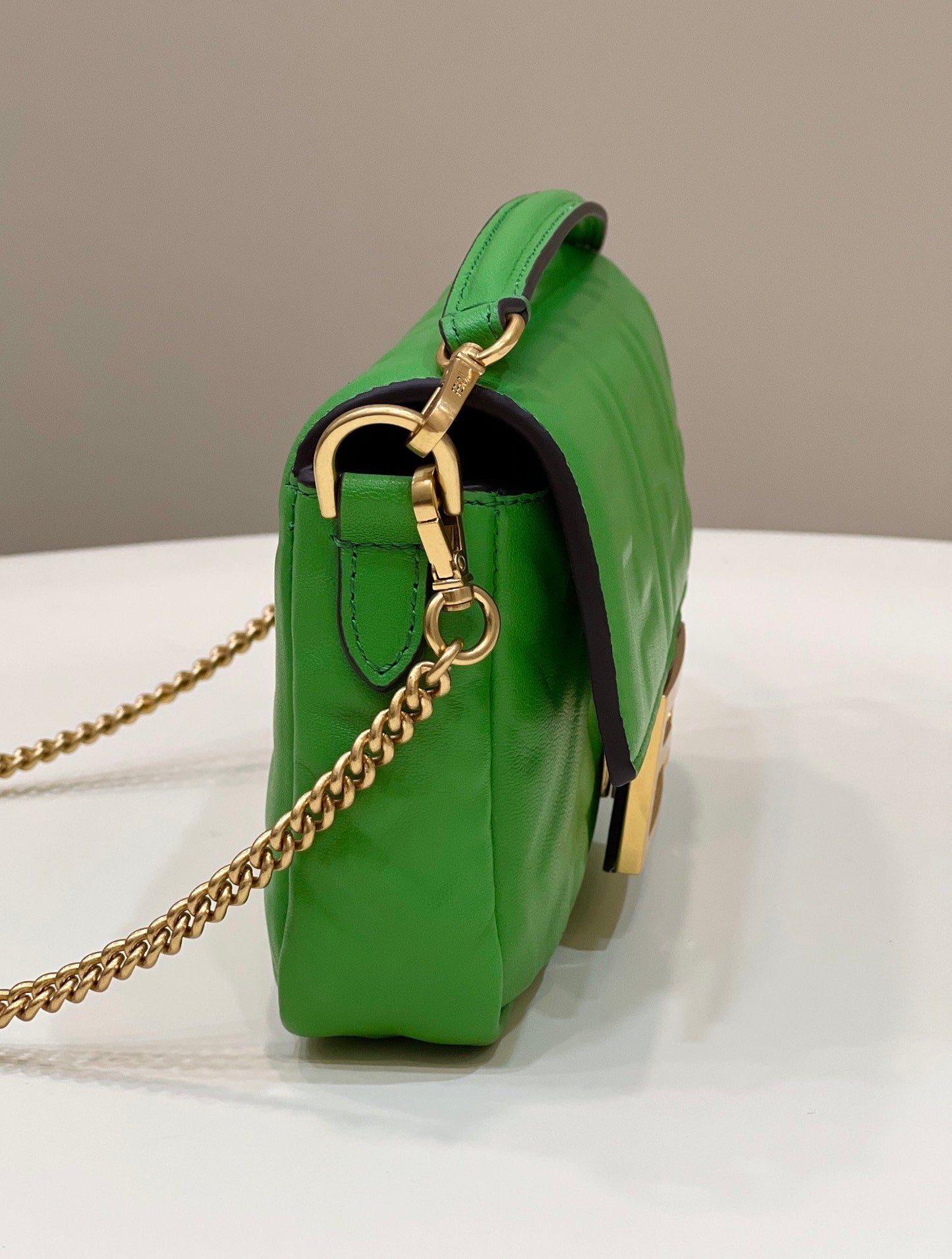 FI Baguette Green For Women, Women’s Handbags, Shoulder And Crossbody Bags 7.5in/19cm FF 8BS017