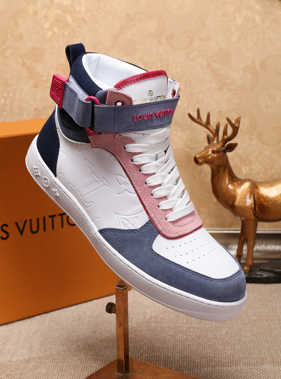 BL - LUV Rivoli High Pink Blue White Sneaker