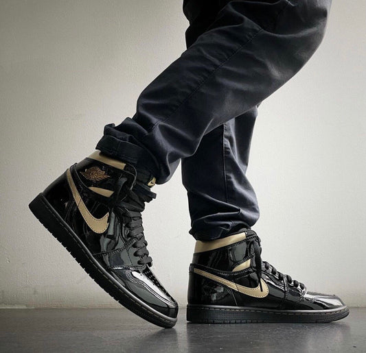 BL - AJ1 High Black Gold