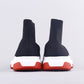 BL - Bla Socks And Shoes Black And White Red Sneaker