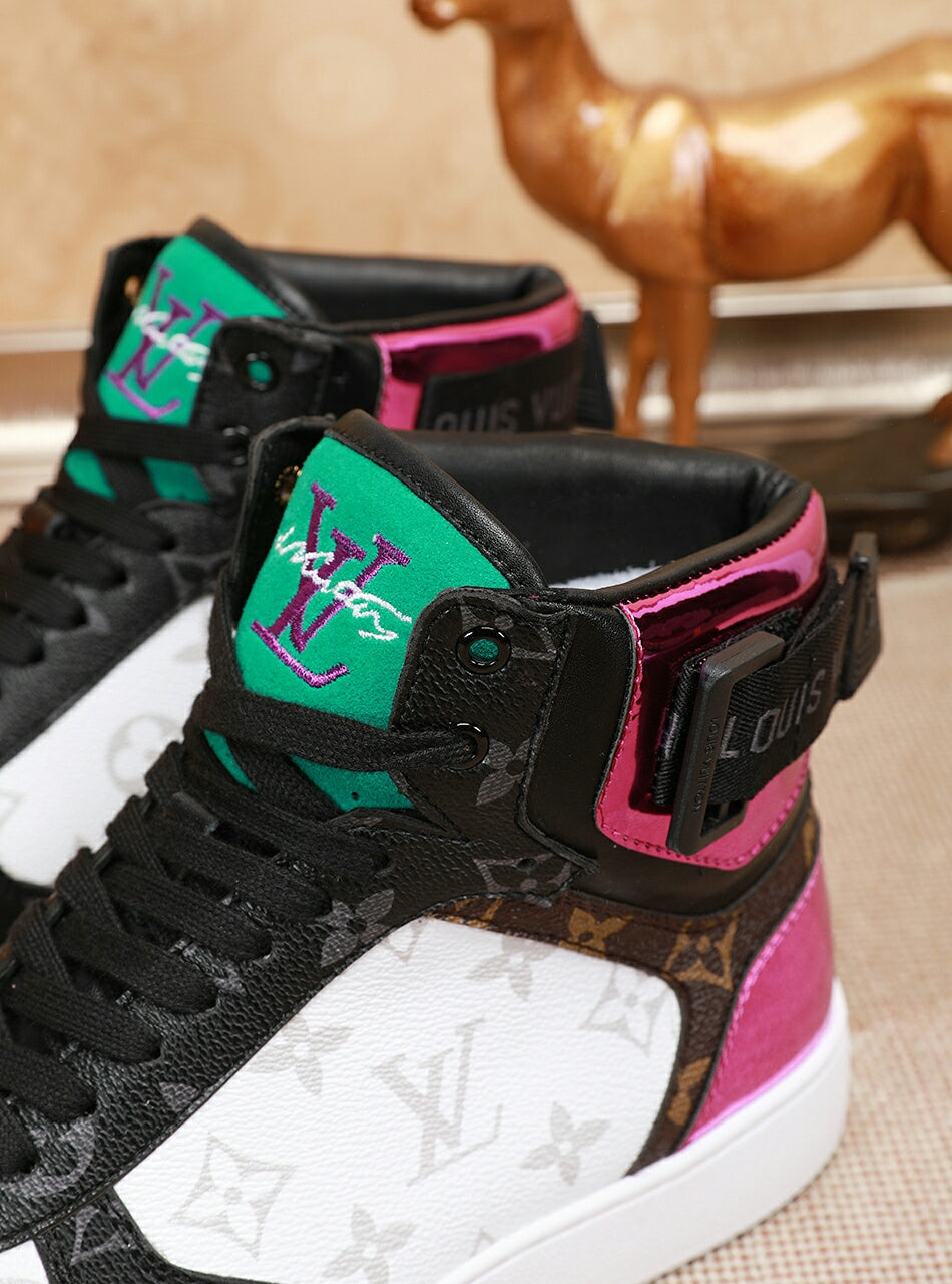 BL - LUV Rivoli High Blue Pink Sneaker