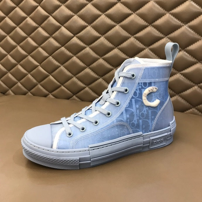 BL - DIR B23 BLUE HIGH-TOP SNEAKER