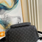 LV Trio Backpack Monogram Eclipse Canvas Black By Virgil Abloh For Men, Bags 44cm LV M45538