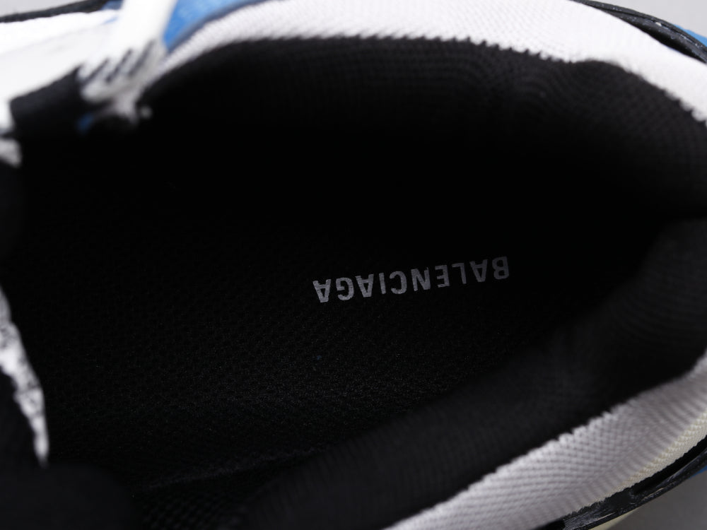 BL - Bla Triple S Black And White Blue Sneaker