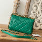 CHL Classic Diamond Flap Bag Green For Women, Women’s Bags 9.1in/23cm